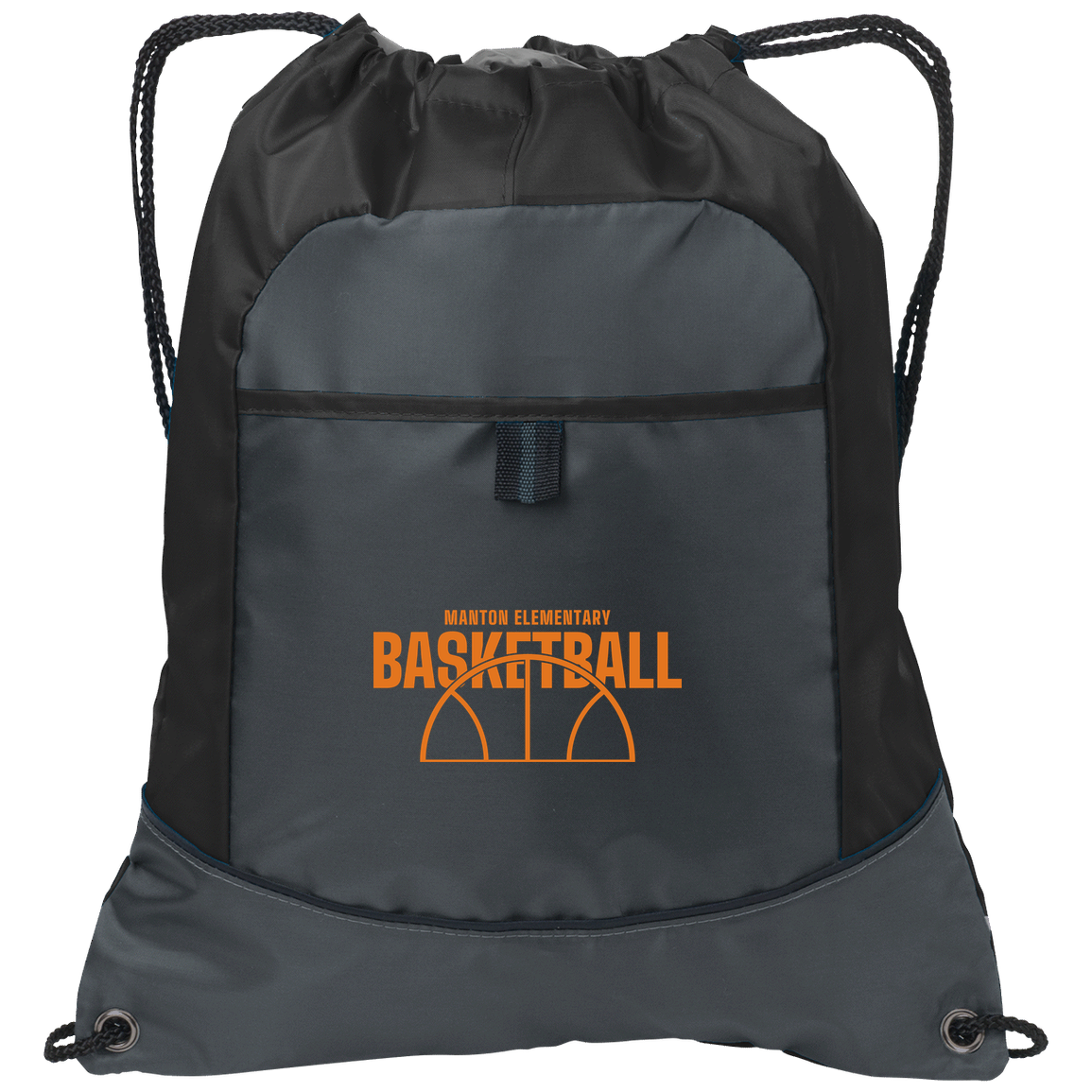 manton-hoop-horizon-port-authority-pocket-cinch-pack — Deep Smoke/Black — Front — source sha256 8c855209a79e6745f15ef382ffd3e2446e39d827dab4ae4feb0ee9a8d1589bb6 — Color position 1
