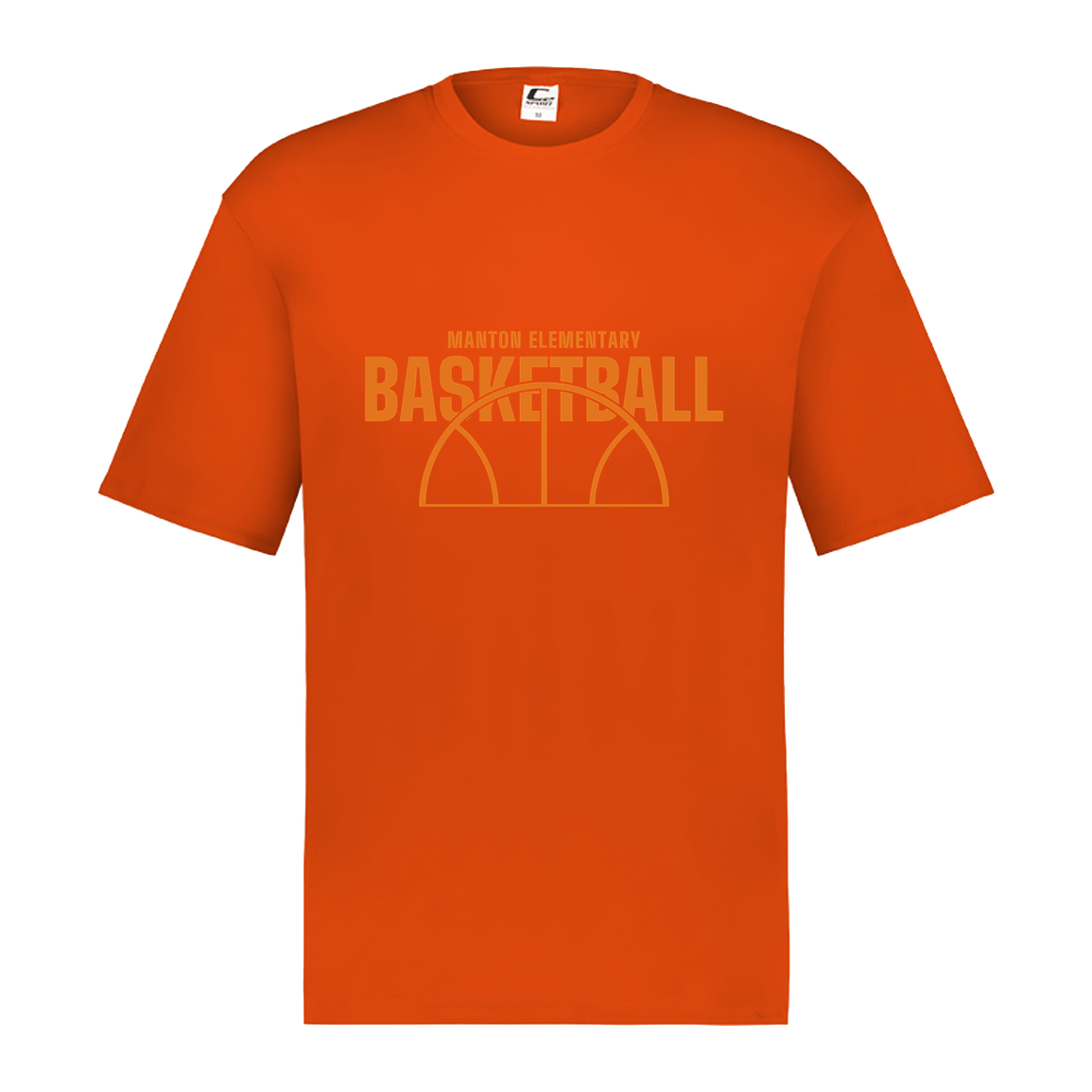 manton-hoop-horizon-c2-mens-performance-short-sleeve-tee — Orange — Front — source sha256 afef8a9d27bf84ead226fecacca490f48a2025b6a110f9753a64ddced9904d98 — Color position 5