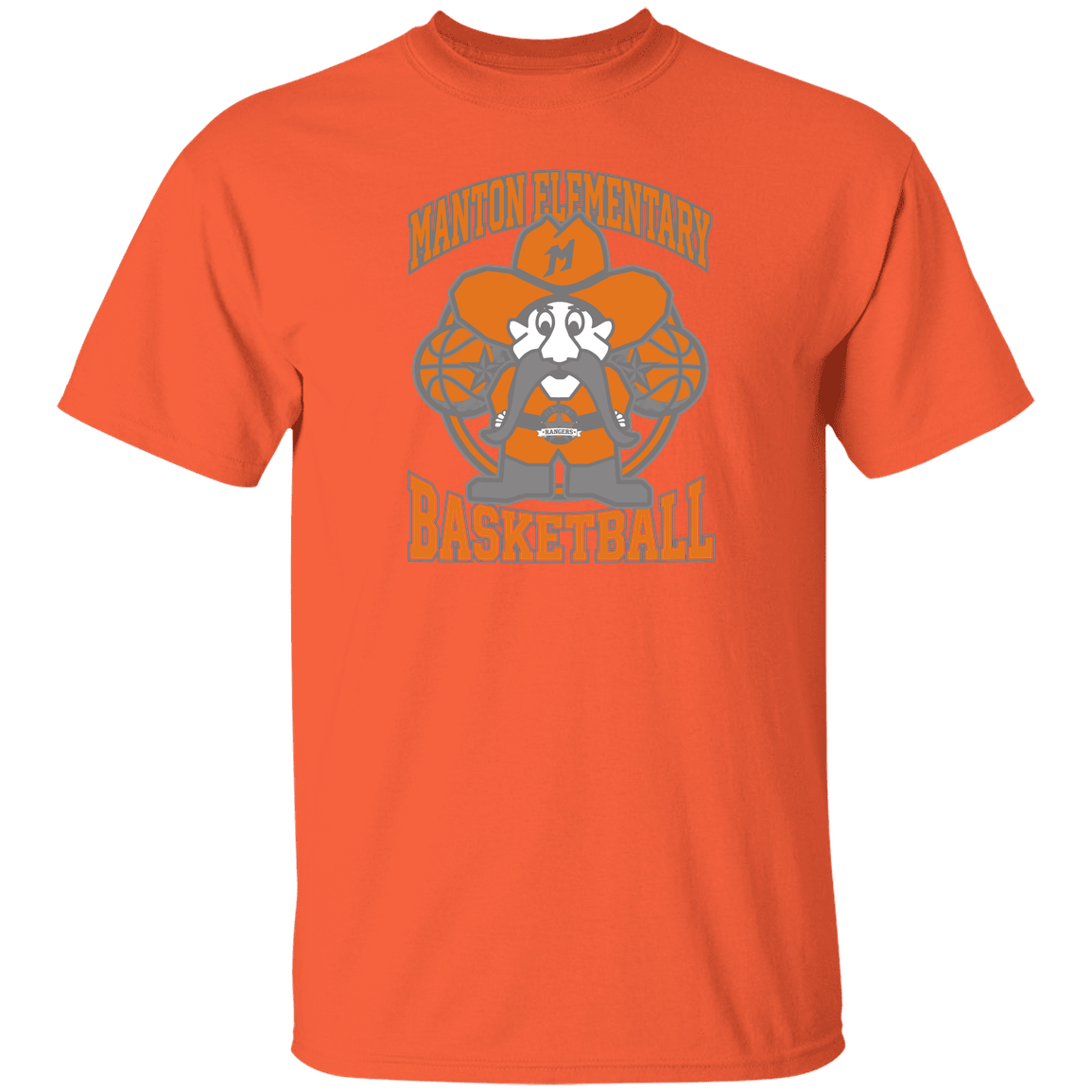 manton-ranger-mascot-hoops-gildan-youth-5-3-oz-100-cotton-t-shirt — Orange — Front — source sha256 26e3aa8221cb34d80a14998e019f9cac0da7506da800c345c1ecafa81db0e126 — Color position 6