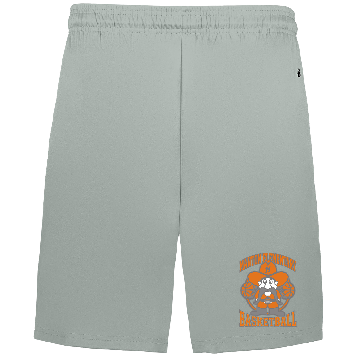 manton-ranger-mascot-hoops-badger-adult-b-core-7-inch-short-with-pockets — Silver — Front — source sha256 3525df1302933d844225a6ef73d136ed8c933a299038bed5188c33710d67d871 — Color position 3