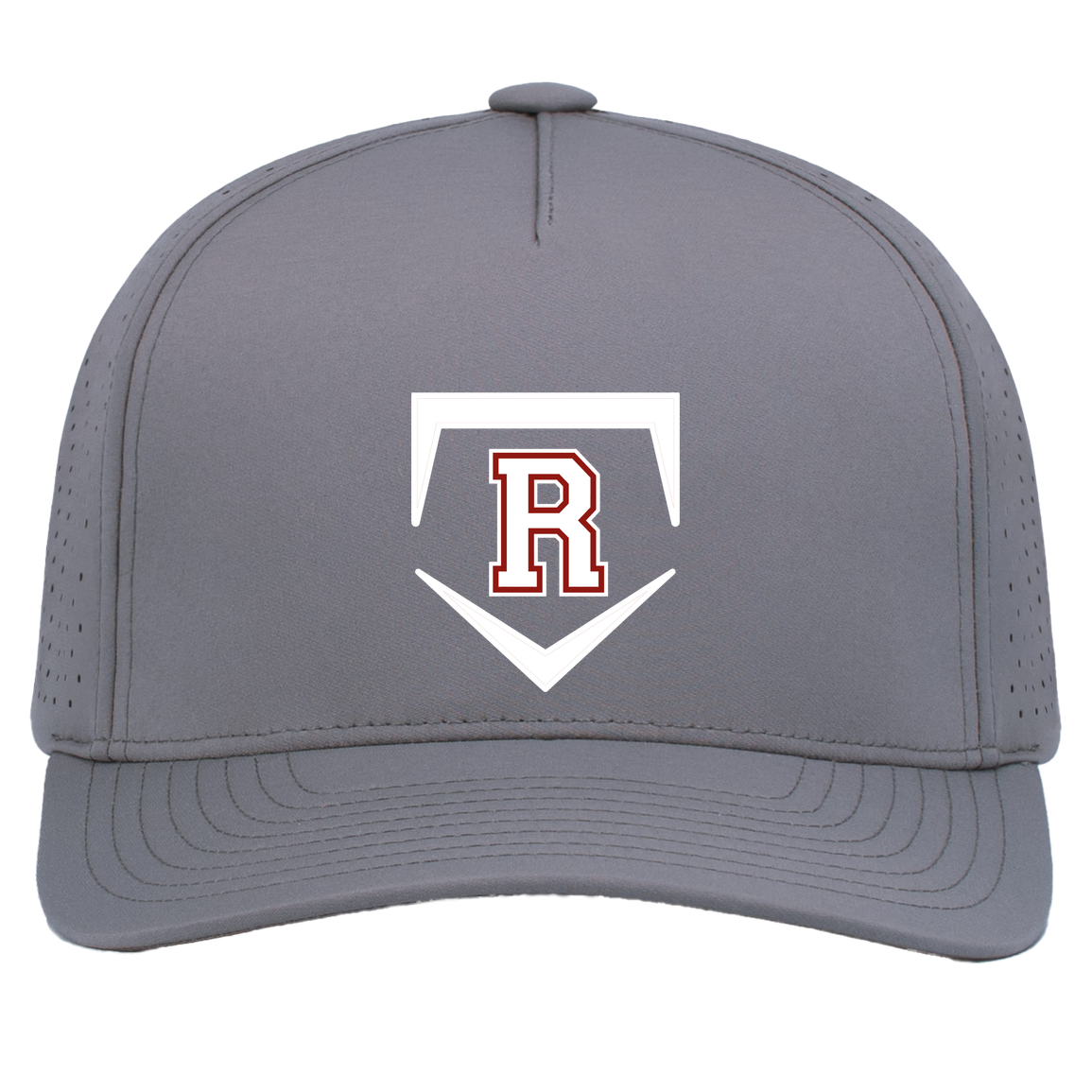 rally-softball-rally-base-original-white-pacific-headwear-weekender-perforated-snapback-cap — Graphite — Front — source sha256 f9d228ce56eed3ad09bdfe9088ae5aca13c5c8599bd2f5cb85aff59d68713eee — Color position 4