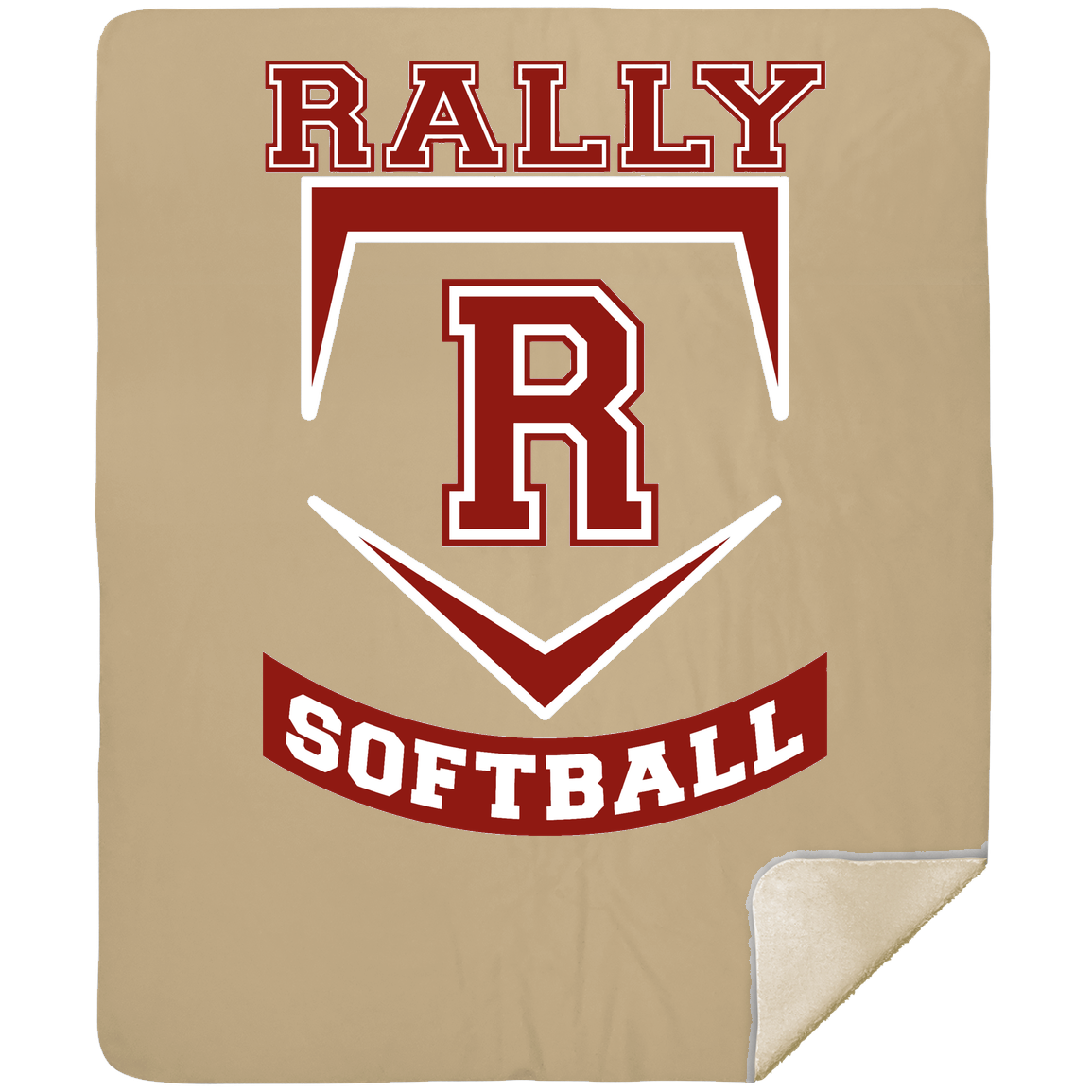 rally-softball-base-mshm-premium-sherpa-blanket-50x60 — Tan — Front — source sha256 0f47ce64fc30376ddde7777ab690d177a2d34833509d0ed0291a2a63ca6cee90 — Color position 5