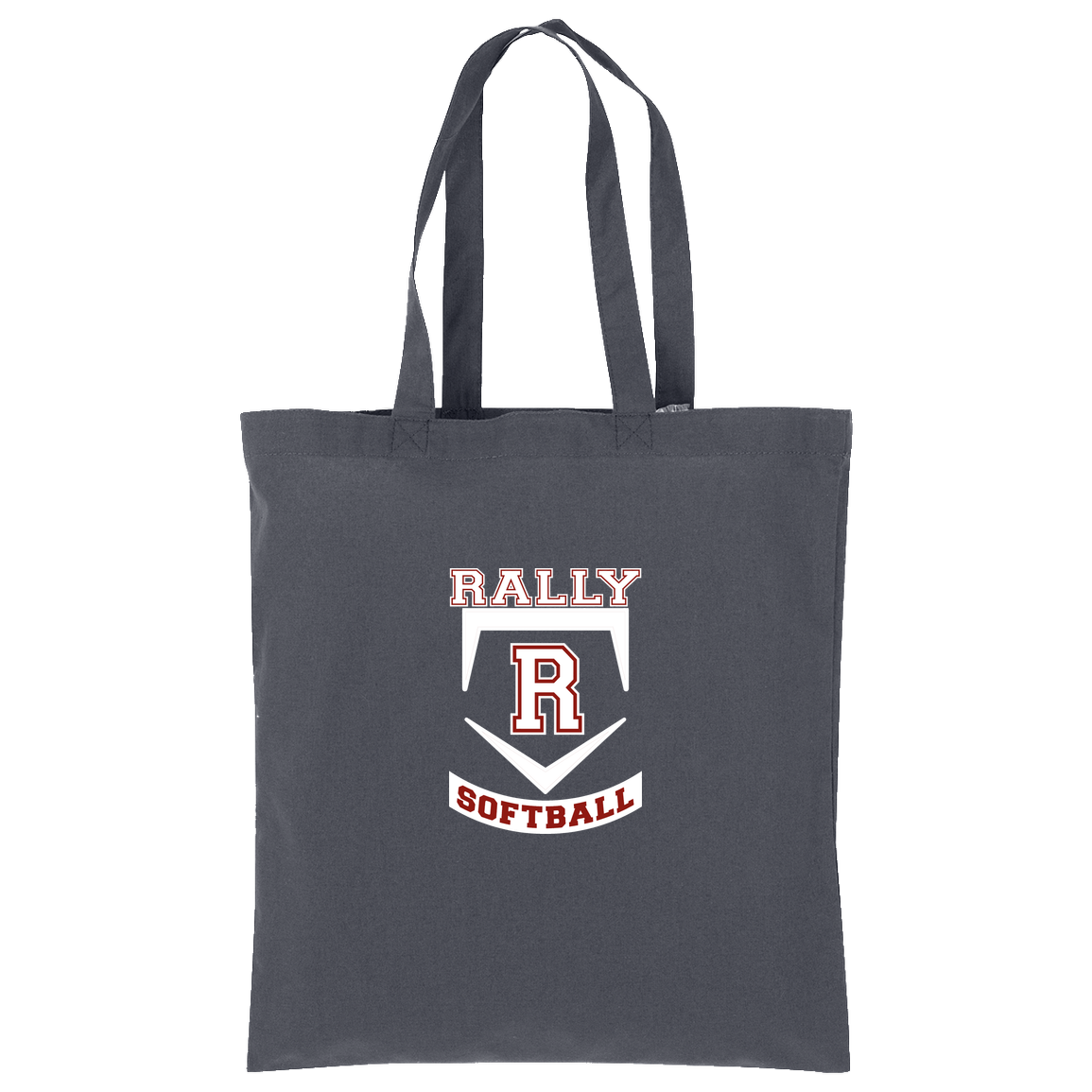 rally-softball-base-white-port-authority-core-cotton-tote — Storm Grey — Front — source sha256 75ea89445e0f489f14476ca83f82ad6458787bdaf35bc4505a1df2a3892e588d — Color position 2
