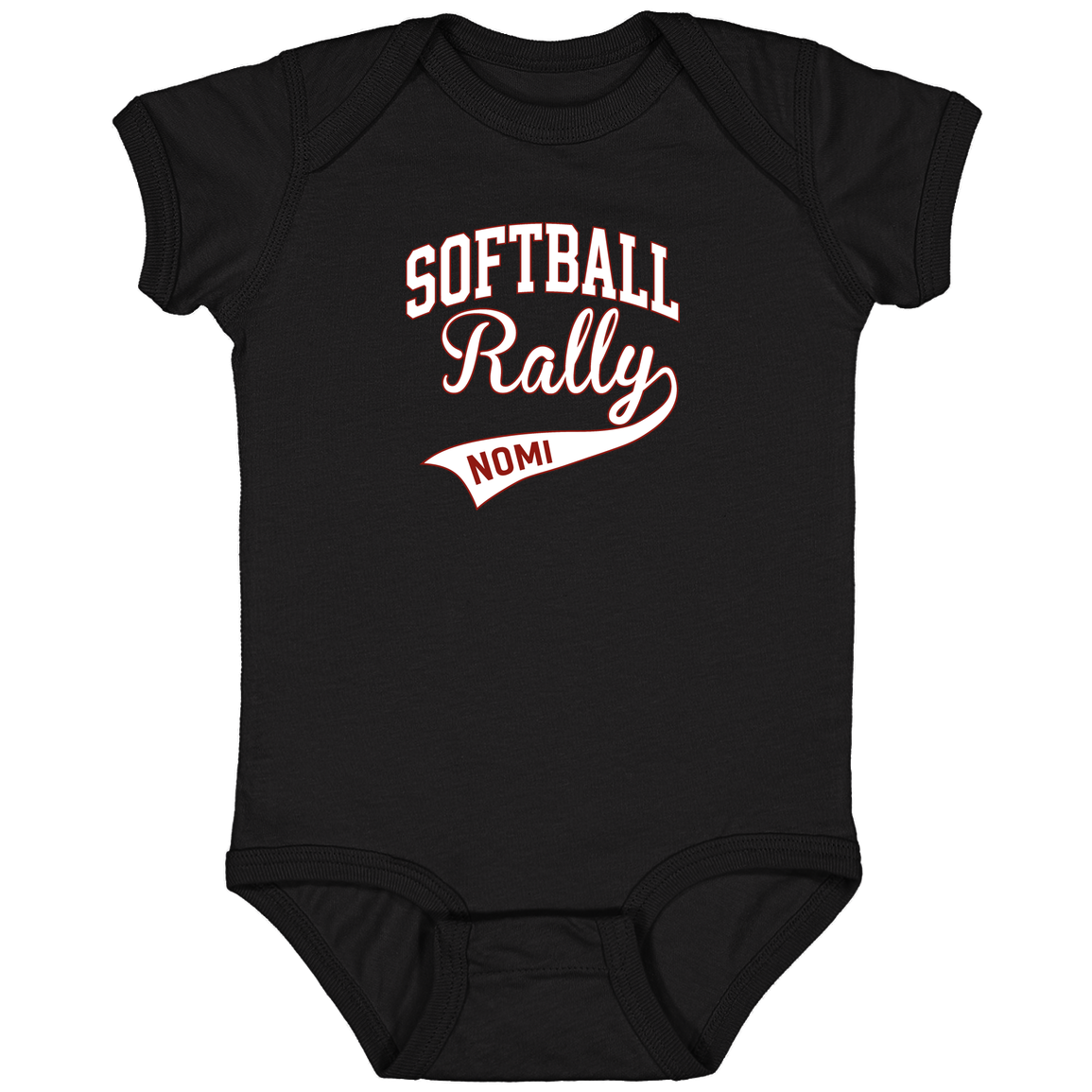 rally-softball-softball-rally-signature-white-rabbit-skins-infant-fine-jersey-bodysuit — Black — Front — source sha256 af677f5b75d583aca07017183f6eec9163d1b1a2b00bf559b7e3cceb0a910033 — Color position 1