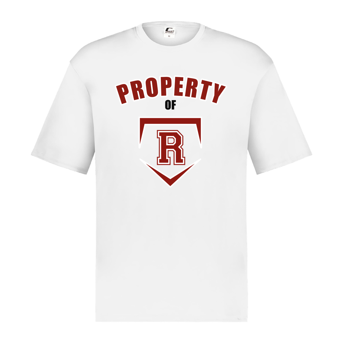 rally-stx-property-of-c2-mens-performance-short-sleeve-tee — White — Front — source sha256 35f1b61861e8f615cdca1abb55d26d74bb8fc05a8830eae813d030ec94c3f077 — Color position 4