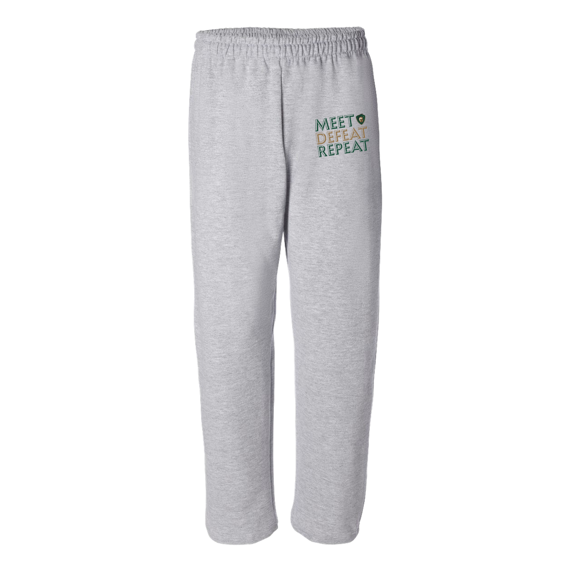 tc-titans-meet-defeat-repeat-gildan-adult-heavy-blend-open-bottom-pant — Sport Grey — Front — source sha256 76df2041a3a89bc5682c40beb4ca31a368f00c209a0e8f37befc7443ae0185a4 — Color position 2