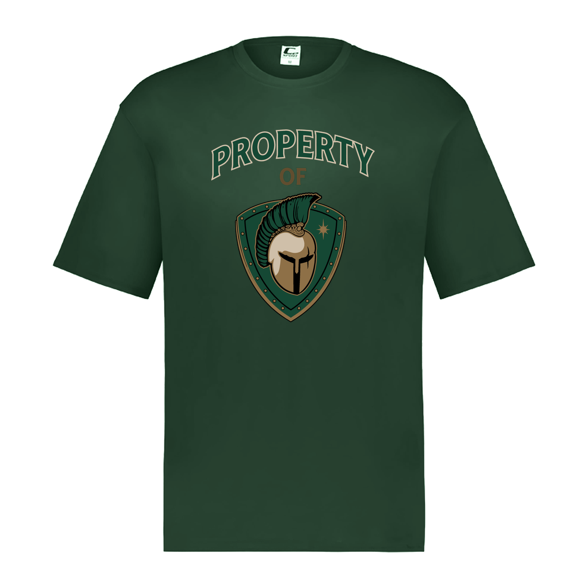 tc-titans-property-of-titans-c2-mens-performance-short-sleeve-tee — Dark Green — Front — source sha256 22bd450976f6f6bafd1a8addb04fa5a9dbb200204b9456c77e7809e153ab22aa — Color position 5