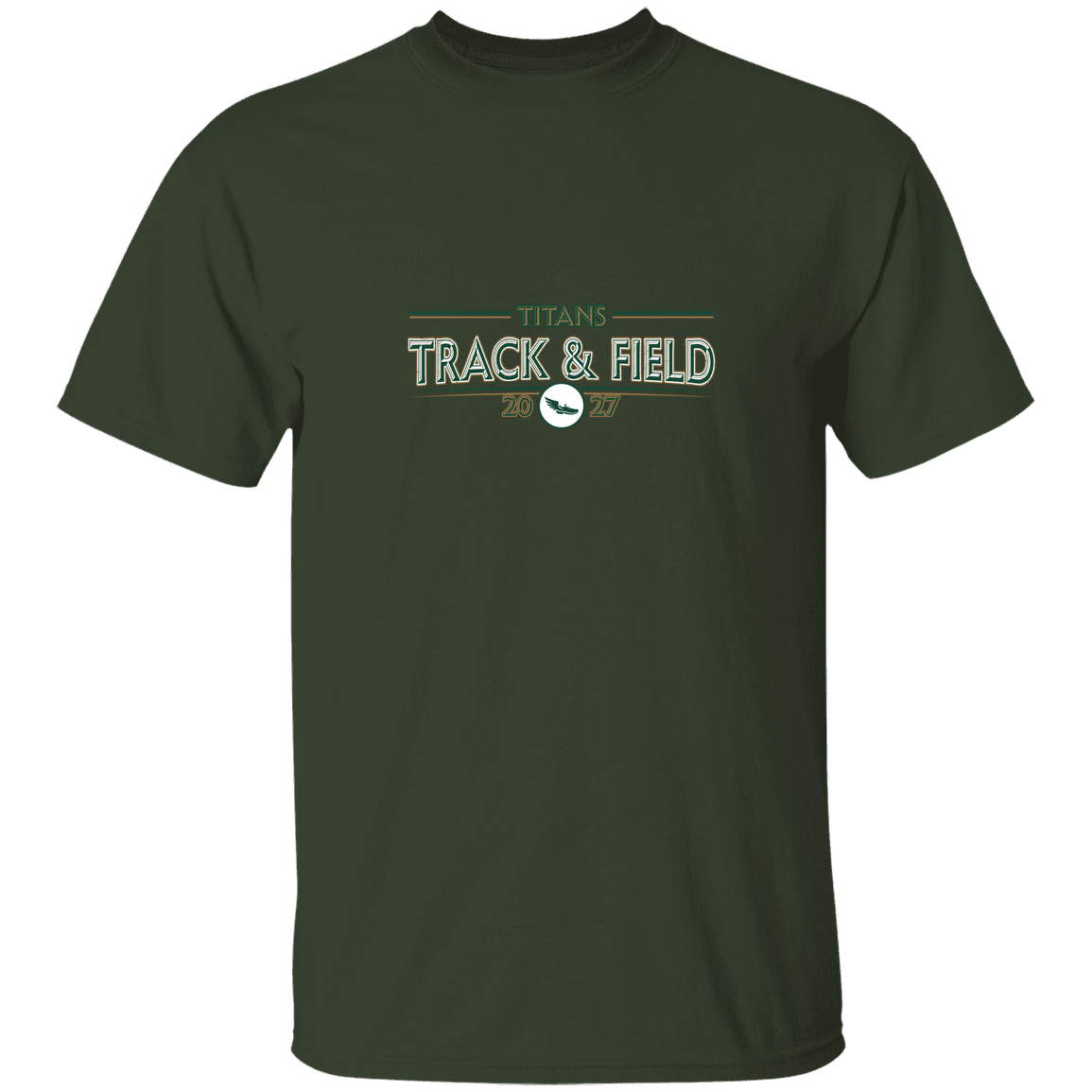 tc-titans-retro-winged-foot-gildan-5-3-oz-t-shirt — Forest — Front — source sha256 a3be82a32a6cc0a6d0175bda522cccca9d7a3395820facada3b13f9dff14e89d — Color position 7