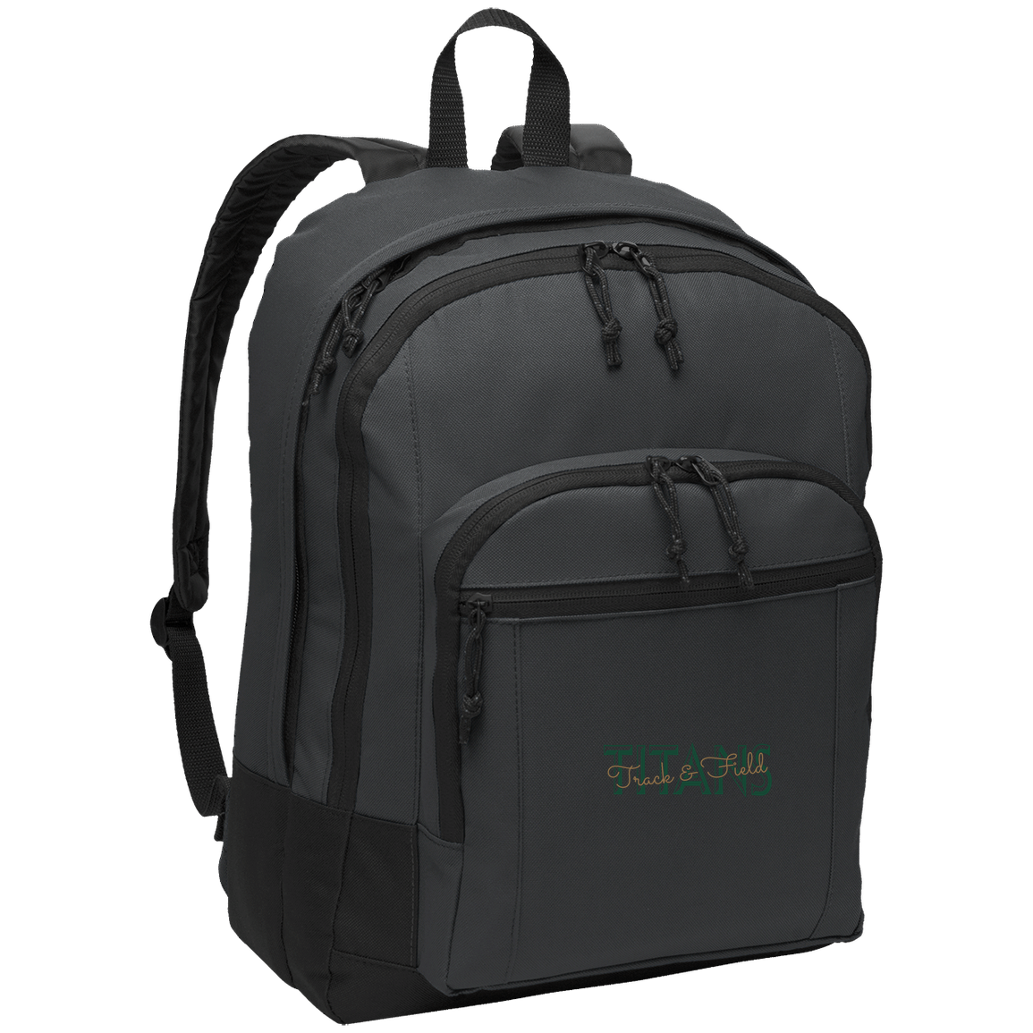 tc-titans-script-overlay-port-authority-basic-backpack — Dark Charcoal — Front — source sha256 c3d77a752dc502e28b3ec5fa4043be865f70367365b04143d6fa3c7345207042 — Color position 2
