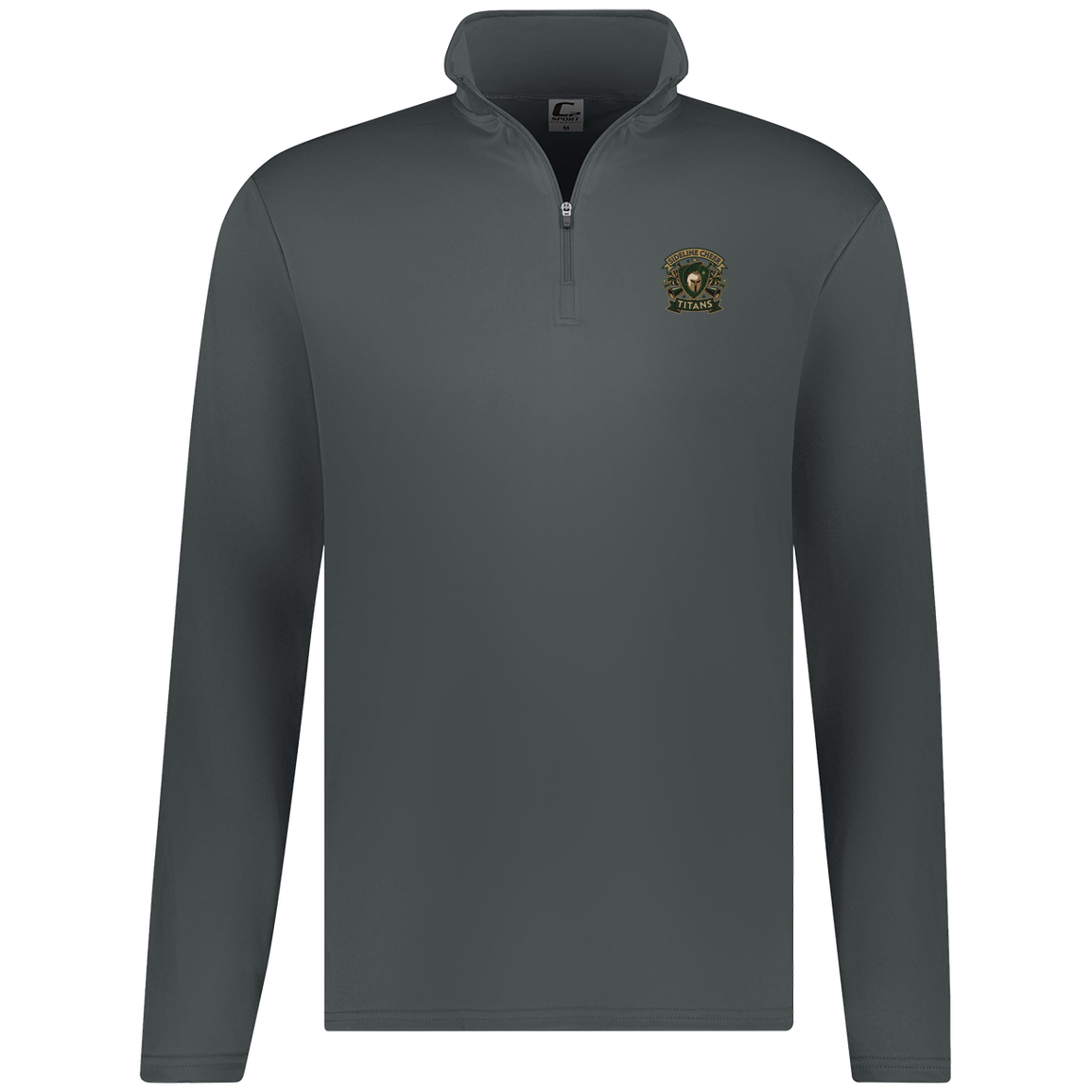 tc-titans-sideline-cheer-insignia-c2-mens-1-4-zip-pullover — Graphite — Front — source sha256 209c8928c0827c7b239f1ad6a0981c9bd4c40428b13f7098b421d8fd09e70d6f — Color position 4