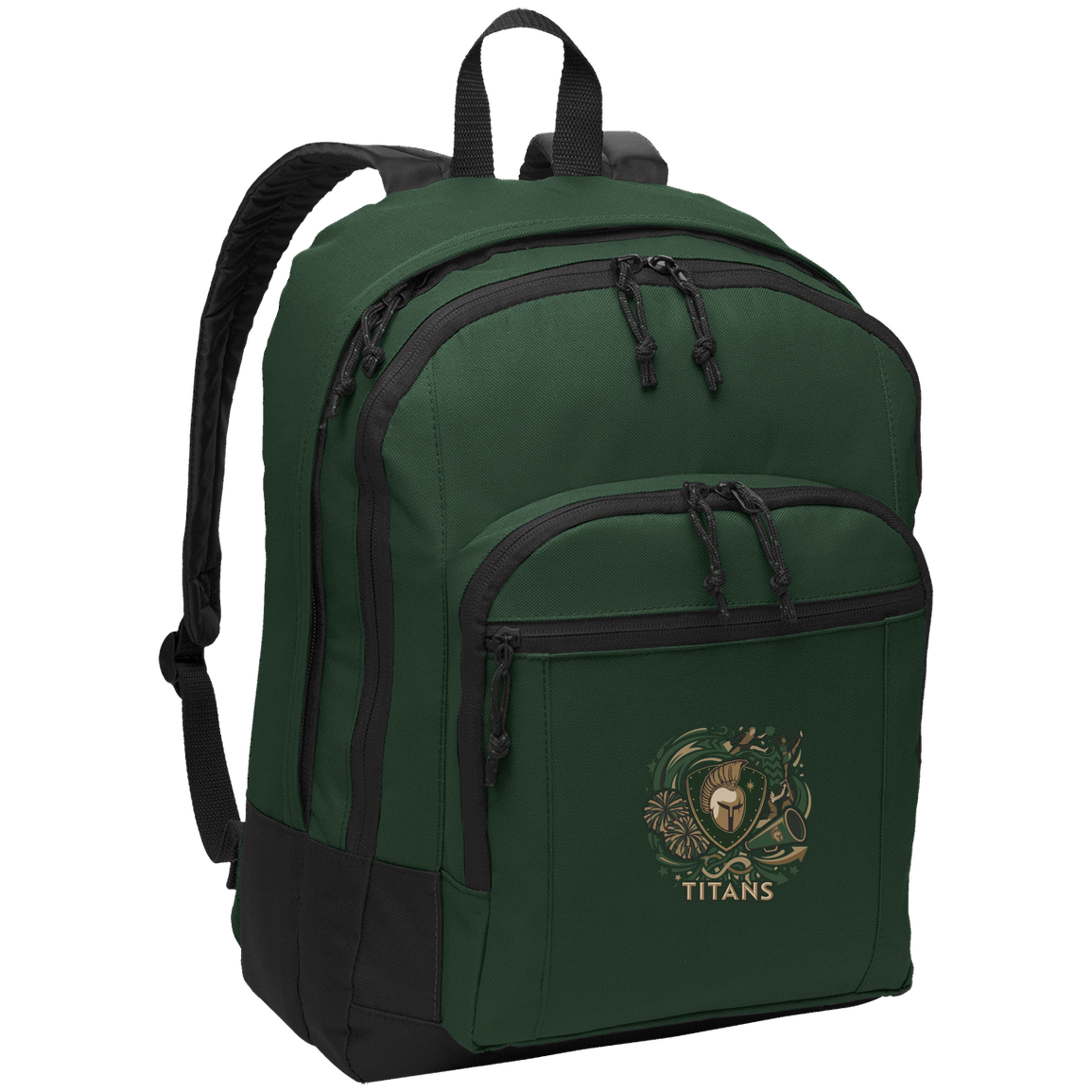 tc-titans-sideline-cheer-rally-v2-port-authority-basic-backpack — Forest Green — Front — source sha256 ab3db748d124c1c945f4556b004112b85855180c2e57f95556013b3418f8feb7 — Color position 3