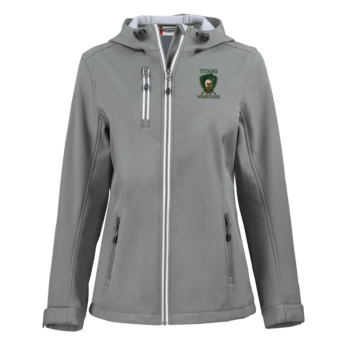 tc-titans-titan-crest-clique-womens-eco-stretch-softshell-jacket — Slate — Front — source sha256 f17b80f9d7ebb39500a8245e4d622e874805020094b903442611e8ca612eb5c8 — Color position 2