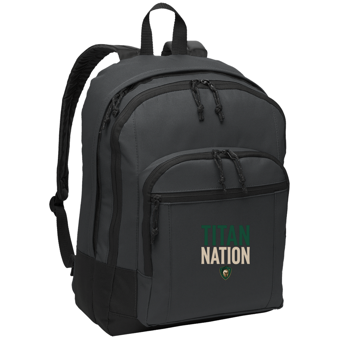 tc-titans-titan-nation-port-authority-basic-backpack — Dark Charcoal — Front — source sha256 29ead541e83ca2c3bbf87e8e3fab8a1394b9cf81a3022c3caf5368ab9a6e7f5a — Color position 2