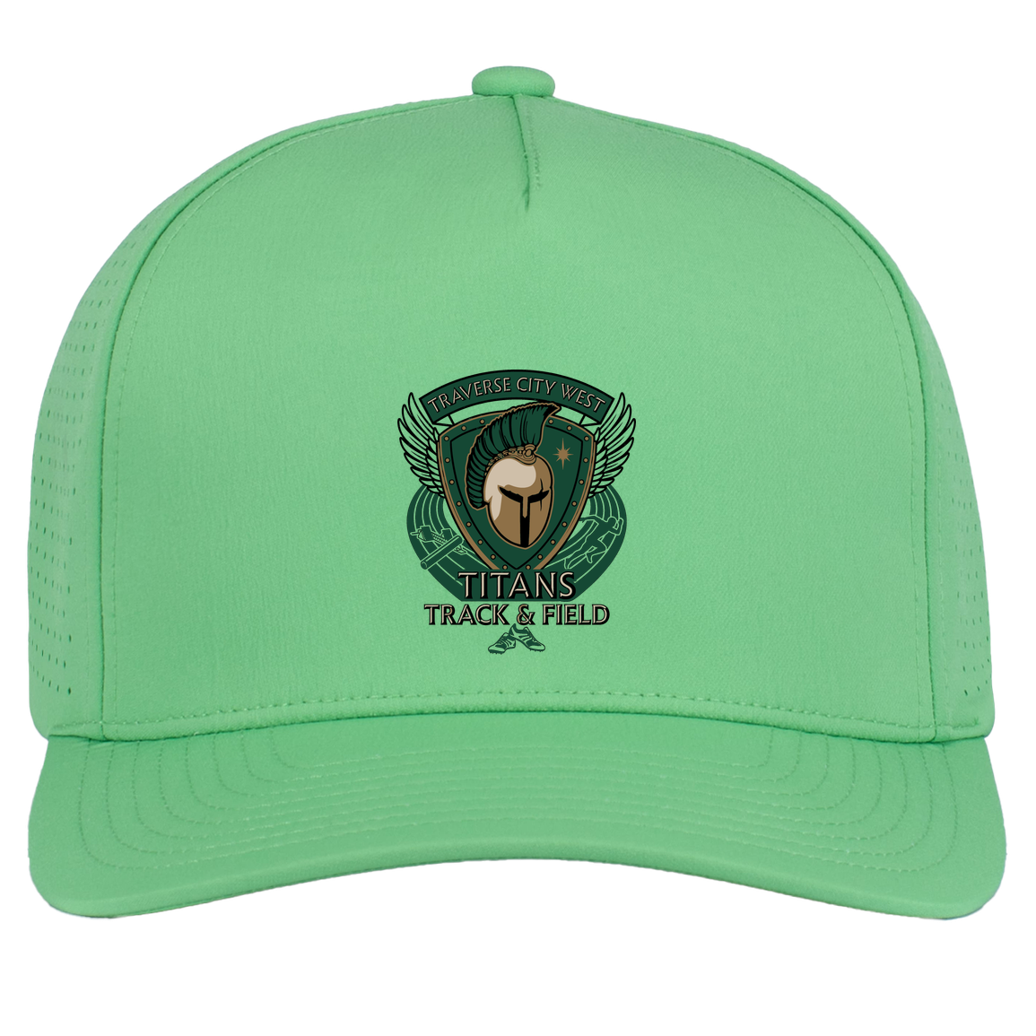 tc-titans-winged-warrior-crest-pacific-headwear-weekender-perforated-snapback-cap — Green — Front — source sha256 5ccf90cef1a6a330cfa53033b8841332183ccb04ce7eb51358300e388f3d1139 — Color position 8