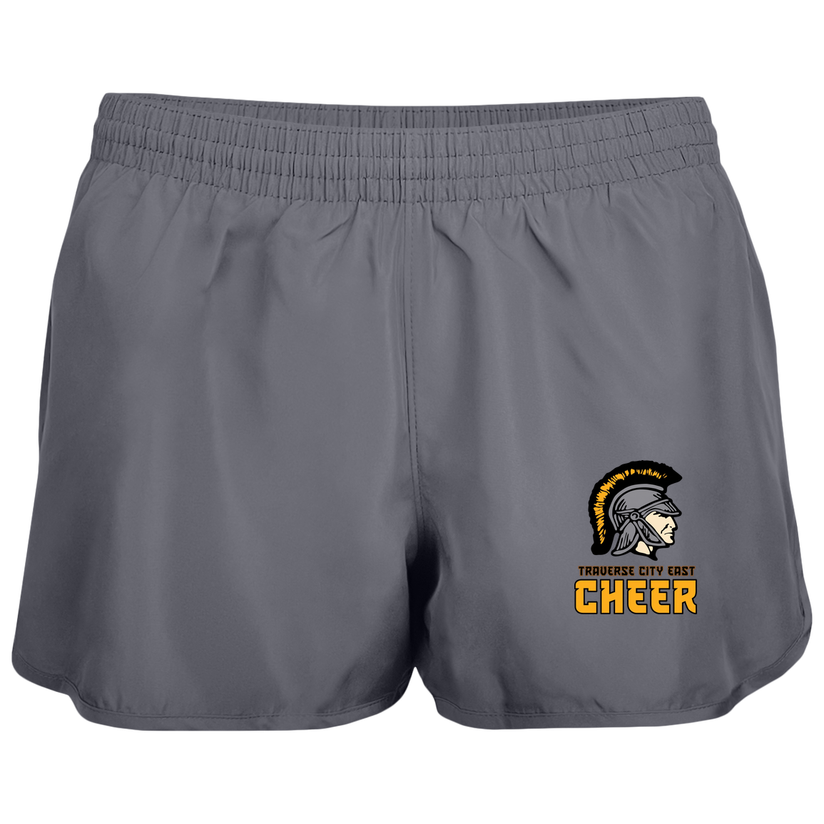 tc-trojans-cheer-basic-v2-augusta-ladies-wayfarer-running-shorts — Graphite — Front — source sha256 f2dc1e8c43076c1a3b0c3bc8c010c46352fce86a69a87065295bb5bf2e96a633 — Color position 2