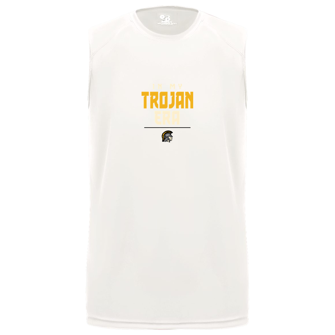 tc-trojans-sport-era-stack-3600x4200-badger-b-core-sleeveless-performance-tee — White — Front — source sha256 b046755c8a861762699c1ebe3c9dbb67cdca3221e14b6651614e4534602e0efb — Color position 4