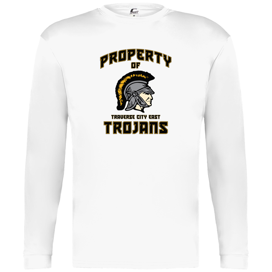 tc-trojans-sport-property-of-3600x4200-c2-mens-performance-long-sleeve-tee — White — Front — source sha256 4611bbb35d634b8b486ddc0754d035fc22d35e2cf3b72ab275fb9e6f93f045cf — Color position 4