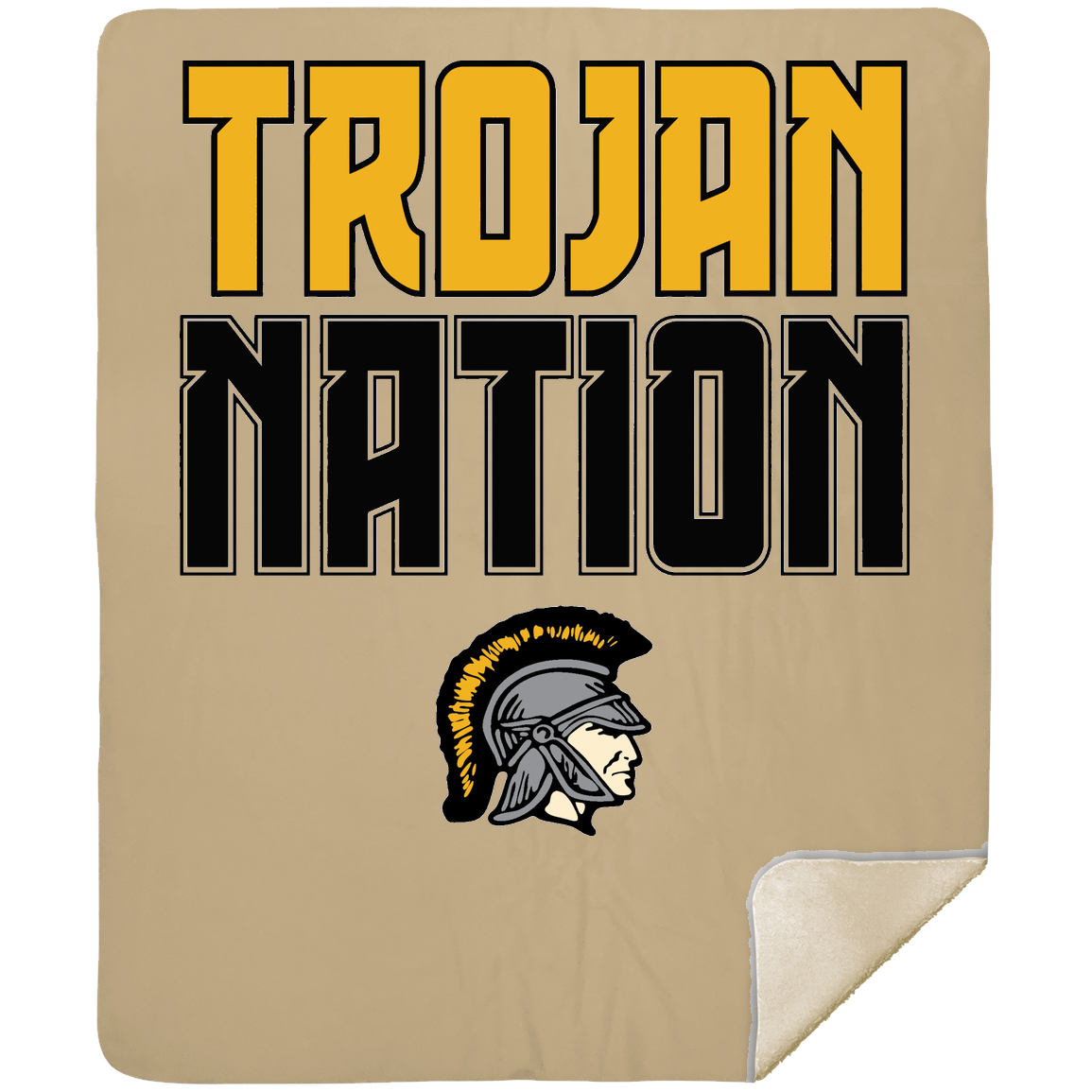 tc-trojans-trojan-nation-mshm-premium-sherpa-blanket-50x60 — Tan — Front — source sha256 6d1cf0c7f162bd90d535c6c02006cc45f82d938c6b90d391ceac63418c2a5b82 — Color position 4