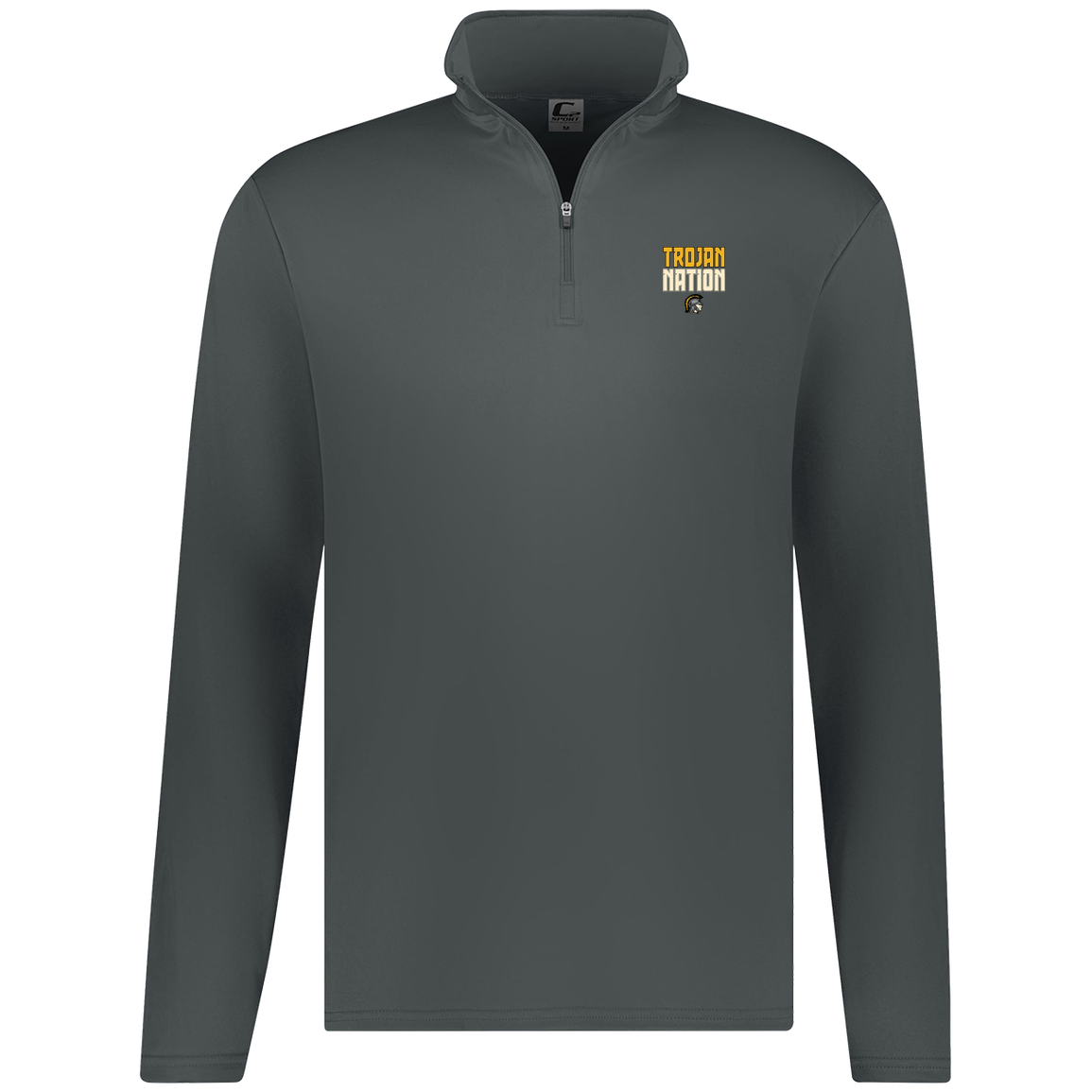 tc-trojans-trojan-nation-dark-c2-mens-1-4-zip-pullover — Graphite — Front — source sha256 42d6323d45661586c24133432c4b8642ffa41b405a6b5aaf6249ef61f60eee07 — Color position 2