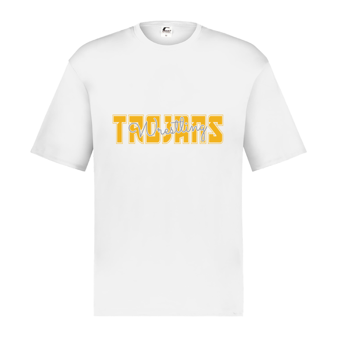 tc-trojans-varsity-script-c2-mens-performance-short-sleeve-tee — White — Front — source sha256 636ac0705a8cd1dba1fc648418d0de462027b1e8488d660cb22dad4598e7c808 — Color position 4