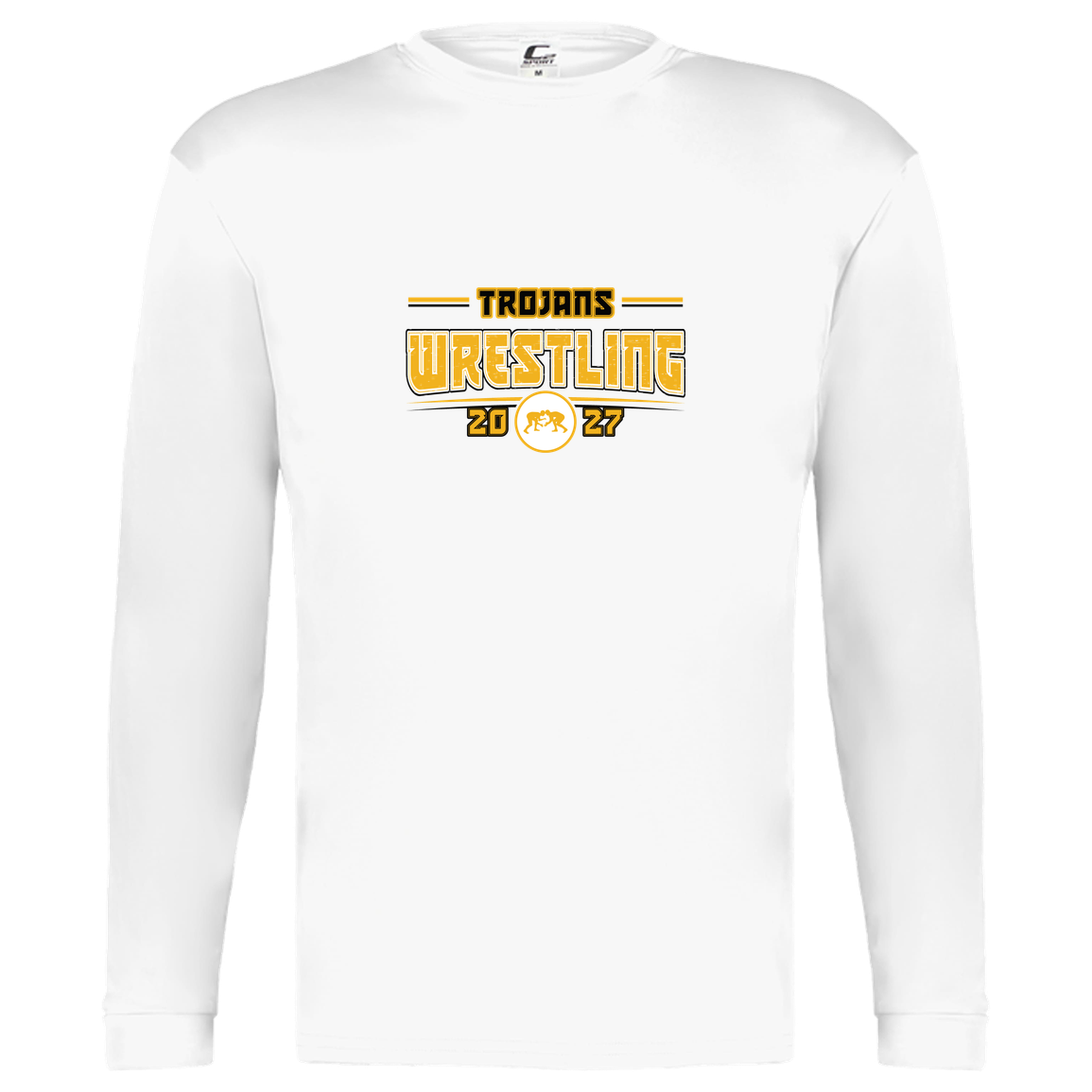 tc-trojans-varsity-takedown-c2-kids-performance-long-sleeve-tee — White — Front — source sha256 f6c7bf3f58a9ddde8a3e15b5e325c3d0d4ba1728d00fa66de1d6bb16d9c6c828 — Color position 4