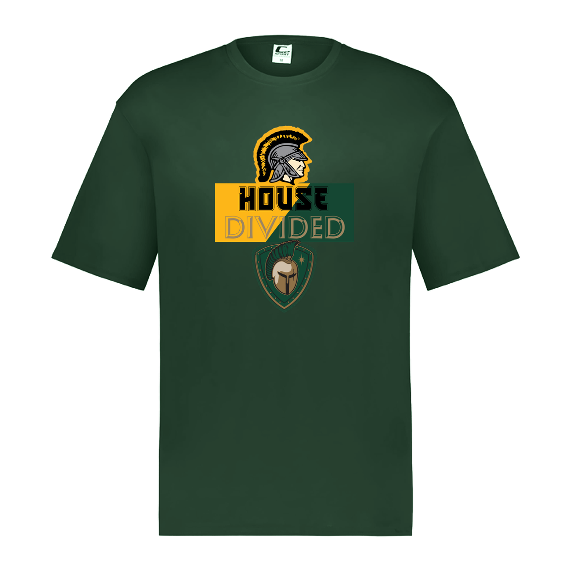 tc-united-house-divided-c2-mens-performance-short-sleeve-tee — Dark Green — Front — source sha256 182ea301b6fcc580fcad79e3bbba6def4a18c6c32f8a2246c36c891958c9263d — Color position 5