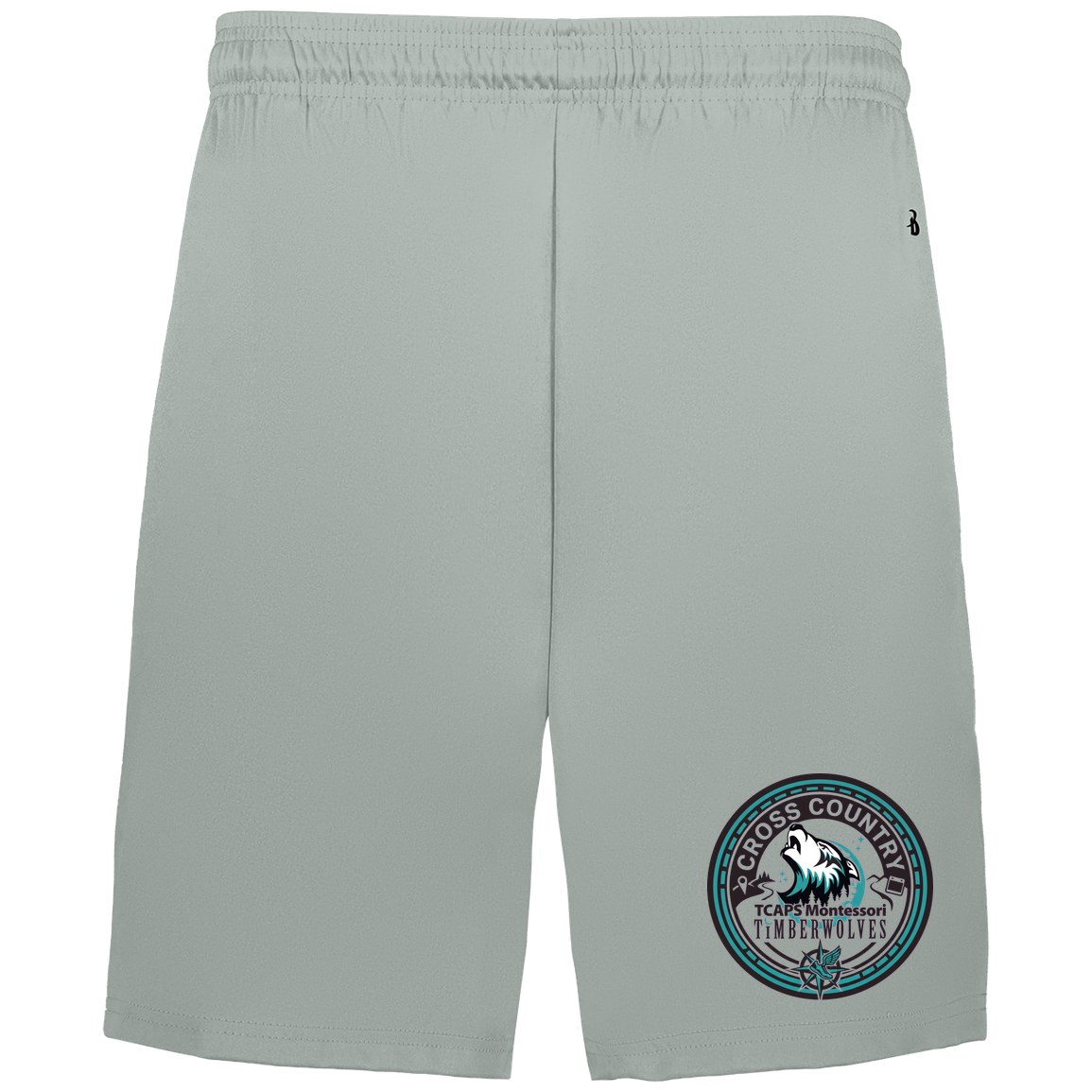 tcaps-montessori-cross-country-seal-badger-adult-b-core-7-inch-short-with-pockets — Silver — Front — source sha256 06cc00bfa323496bf9aff1a7ba4acaf0f7c03590817af461d62c4a1f9954a794 — Color position 3