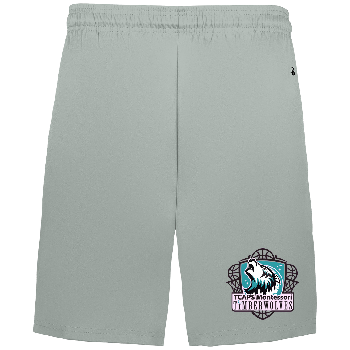 tcaps-montessori-howling-timberwolf-badger-adult-b-core-7-inch-short-with-pockets — Silver — Front — source sha256 819d6c1ccce6f951ebe3b0a9be810ae9b608810daf0e0094bcf2c7e96fa6d018 — Color position 3