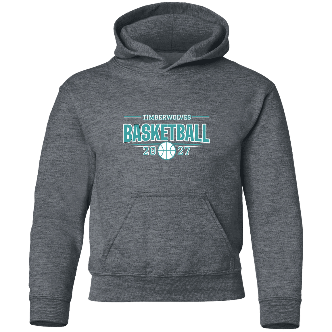 tcaps-montessori-season-arc-white-gildan-youth-pullover-hoodie — Dark Heather — Front — source sha256 f2d9e5ed598ead45673c2e55f4ed573aa2186283268f121d0a1d7bd14918dc19 — Color position 2
