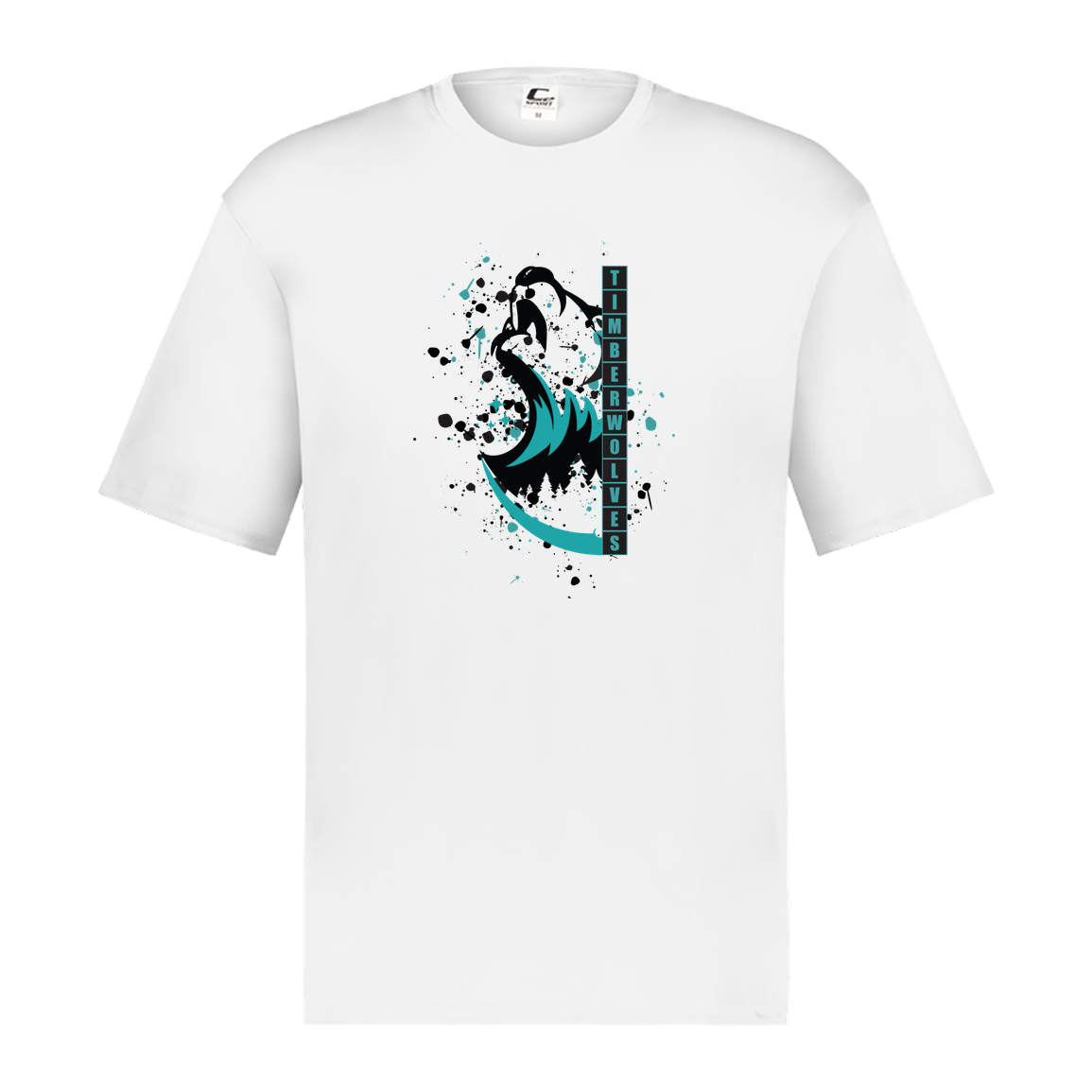 tcaps-montessori-split-mascot-c2-mens-performance-short-sleeve-tee — White — Front — source sha256 86e43076f8f900dc0bd62d6d8f99195b72023c41e4e9fe9aec3f06dc69a14593 — Color position 4