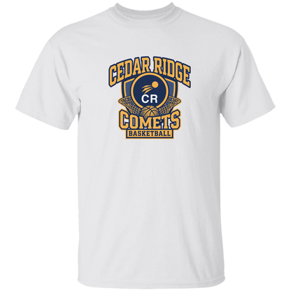 cedar-ridge-comets-bold-mascot-gildan-5-3-oz-t-shirt — White — Front — source sha256 d4b87ef5fb0f415fe60238c5c90184af3b952284952111cd32d9c4d5d487ce6c — Color position 1