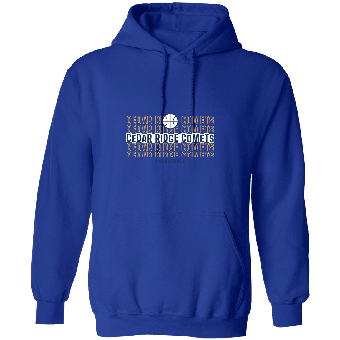 cedar-ridge-comets-echo-highlight-gildan-pullover-hoodie — Royal — Front — source sha256 ec0f2fc28d36a490898457eda27c78890e17fb0bfecc8a4c492fa2e36d5a0c32 — Color position 3