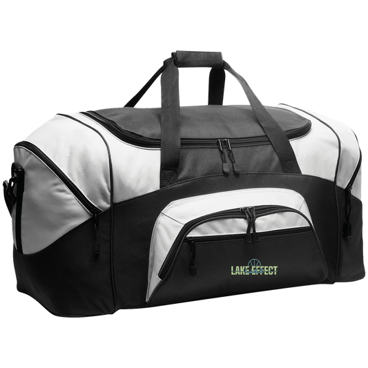 lake-effect-legends-dome-script-port-company-sport-duffel Black/Gray