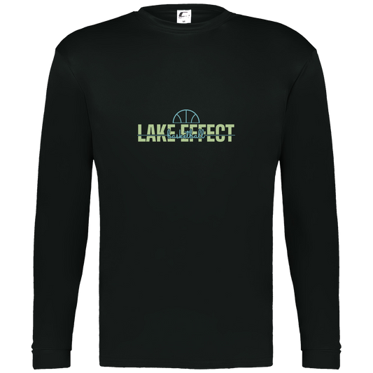 lake-effect-legends-dome-script-c2-mens-performance-long-sleeve-tee — Black — Front — source sha256 000cdc2a1f39a621e5e0b731697042f4c197588c068ac38a861bd142fed6064d — Color position 1