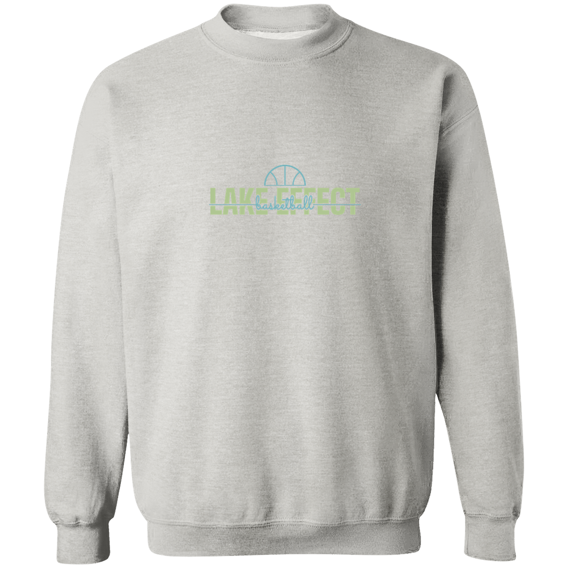lake-effect-legends-dome-script-gildan-crewneck-pullover-sweatshirt — Ash — Front — source sha256 02798a808ee9b00bae9d1b5db1cd489ce186c2d140e7ecbc6eb155cb79efb883 — Color position 2