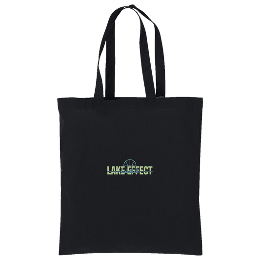 lake-effect-legends-dome-script-port-authority-core-cotton-tote — Deep Black — Front — source sha256 053c1cf861f79bb009ef65a854aa0a1754d3d2e081803da091a26faf6ed65b9a — Color position 1