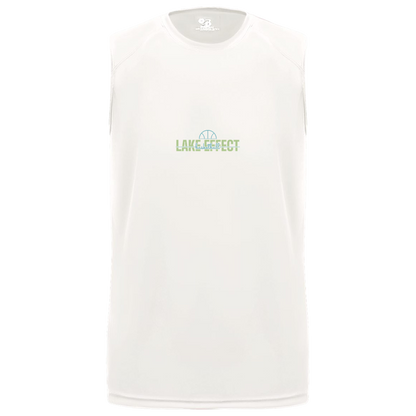 lake-effect-legends-dome-script-badger-b-core-sleeveless-performance-tee — White — Front — source sha256 2c2b1f79fc45ac254bab309322982b0574e613d29fb8c188e0fb35d889445591 — Color position 4