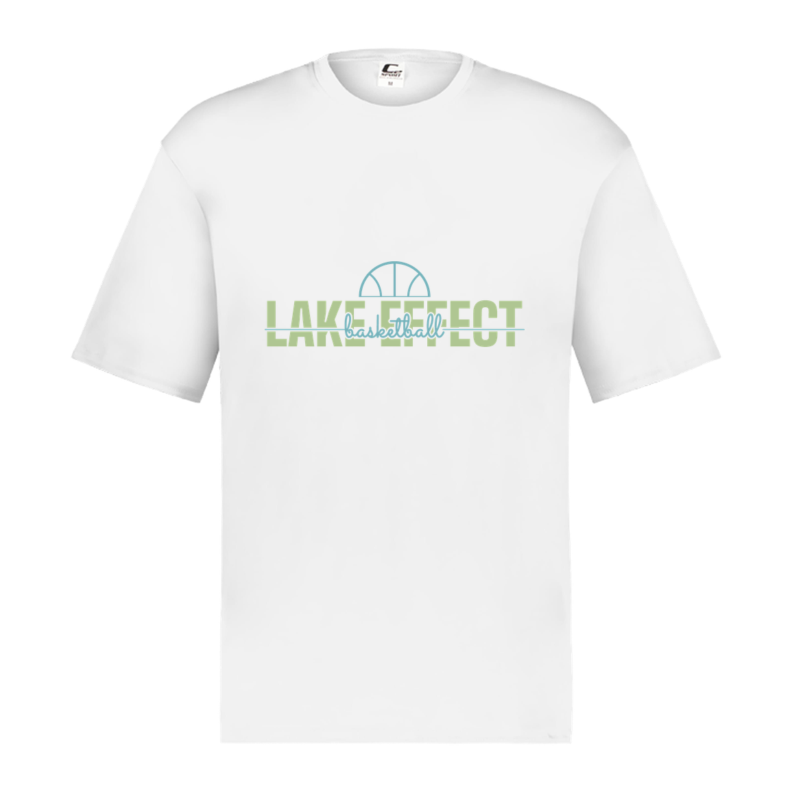 lake-effect-legends-dome-script-c2-mens-performance-short-sleeve-tee — White — Front — source sha256 40dae2c83a86c086c1b5768ed94a1a7c39e34d094688a69d078e119b638981e4 — Color position 4