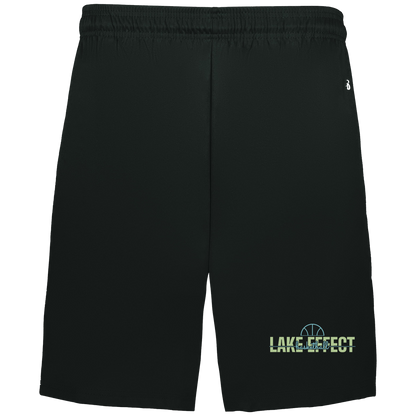 lake-effect-legends-dome-script-badger-adult-b-core-7-inch-short-with-pockets — Black — Front — source sha256 4329f407e78c9e604d55a1b6492e7fff1d3ad74ec221a6a0eead367d97b59448 — Color position 1