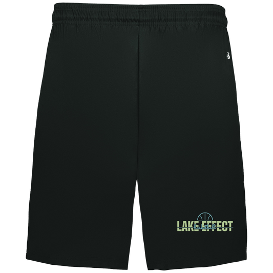 lake-effect-legends-dome-script-badger-adult-b-core-7-inch-short-with-pockets — Black — Front — source sha256 4329f407e78c9e604d55a1b6492e7fff1d3ad74ec221a6a0eead367d97b59448 — Color position 1