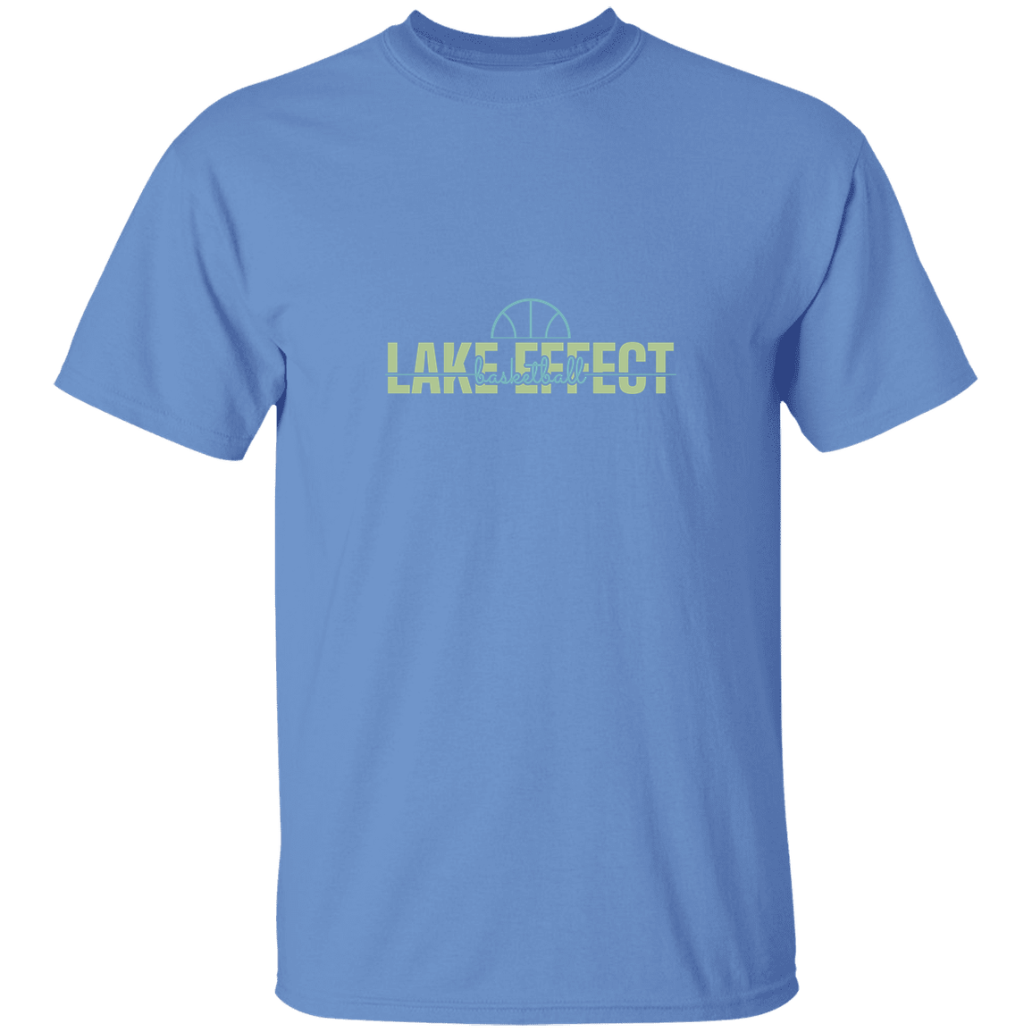lake-effect-legends-dome-script-gildan-5-3-oz-t-shirt — Carolina Blue — Front — source sha256 6d5b1b7d0b70432730f989411b585d97e766db097584a4b939f0efa24a499a40 — Color position 7