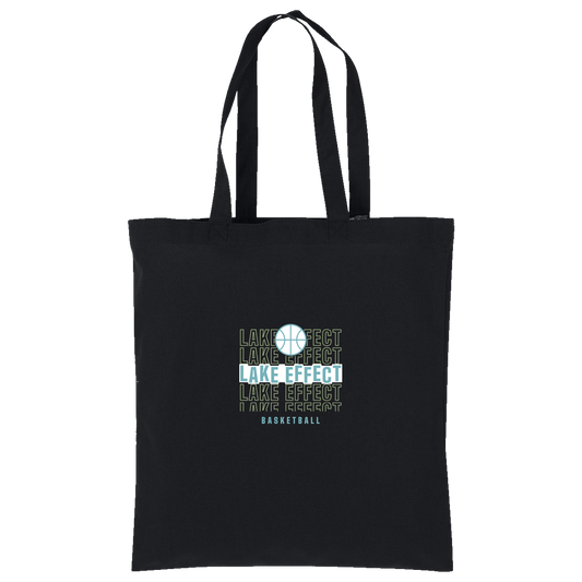 lake-effect-legends-echo-highlight-port-authority-core-cotton-tote — Deep Black — Front — source sha256 05393e065a4735552d865c3ca7195c071f740c63d955eee3bcc2198516db00de — Color position 1