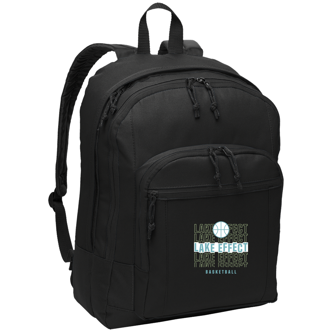lake-effect-legends-echo-highlight-port-authority-basic-backpack — Black — Front — source sha256 72cf3ac2207d6252f4f31336f0f579f7333df28a3735d0641fe62ae164942a41 — Color position 1