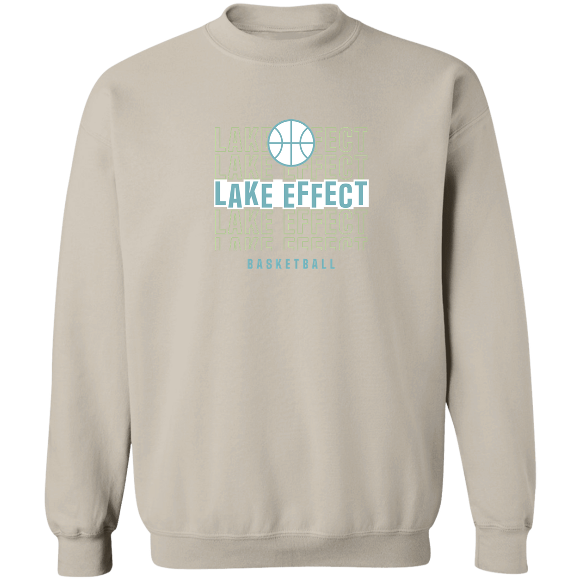 lake-effect-legends-echo-highlight-gildan-crewneck-pullover-sweatshirt — Sand — Front — source sha256 9c17a69152d491adb86549a6bf995104eab978b83c8f18f7437890a3050a54c7 — Color position 5