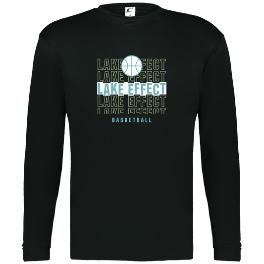 lake-effect-legends-echo-highlight-c2-mens-performance-long-sleeve-tee — Black — Front — source sha256 a4cce26ee2bb2c2b9caa4ad31120bcdeb3c4bf870b55d218b7ded8e40b77c4c8 — Color position 1
