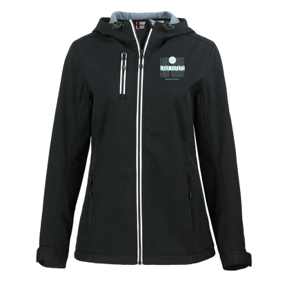 lake-effect-legends-echo-highlight-clique-womens-eco-stretch-softshell-jacket — Black — Front — source sha256 c53038d9975a1913e38e11d120ac4d5277939221bb1ceb37200b2063cb1d846a — Color position 1