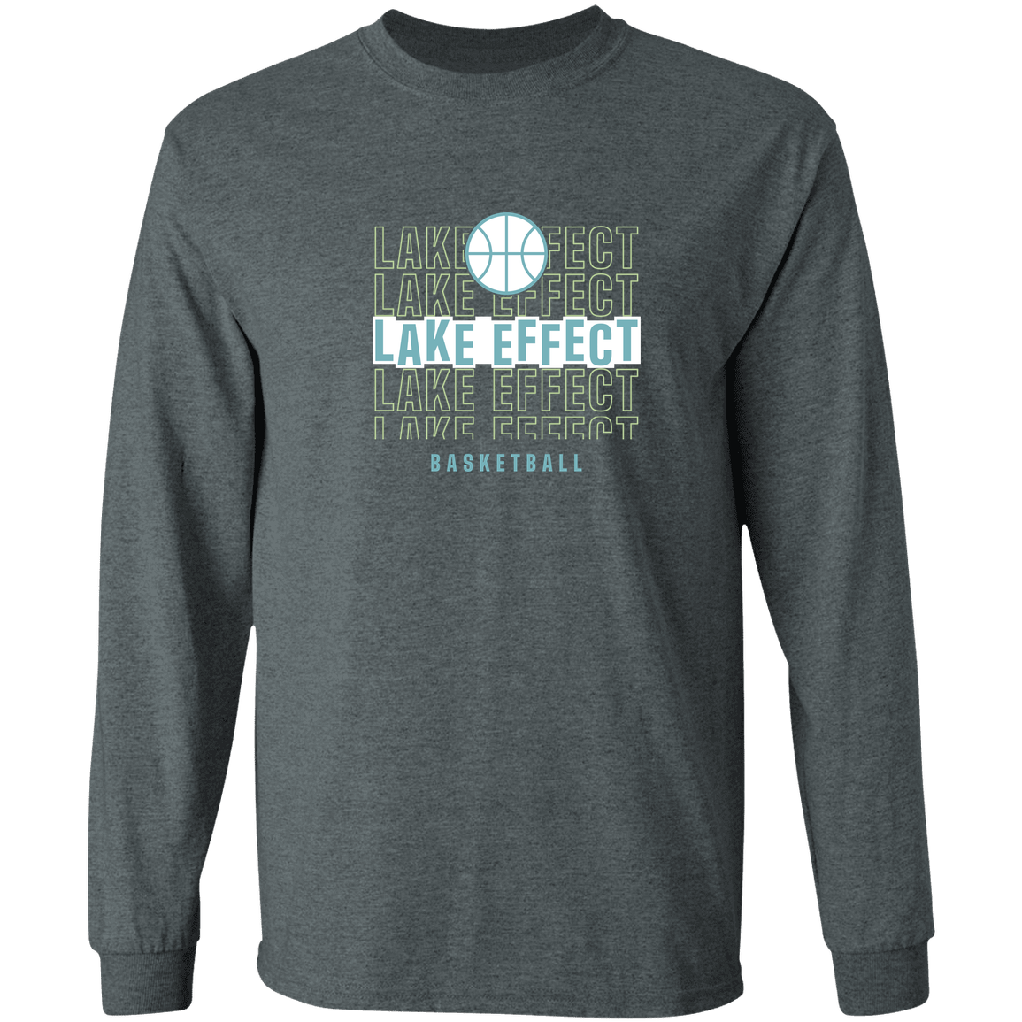 lake-effect-legends-echo-highlight-gildan-ls-t-shirt-5-3-oz — Dark Heather — Front — source sha256 fc70079961b22eecdaa899d22bc2fd33192062b98c47aabe8ab3bd52be52757e — Color position 2