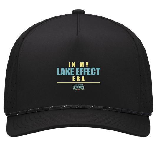 lake-effect-legends-era-stack-pacific-headwear-weekender-perforated-snapback-cap — Black/Black — Front — source sha256 5b0e3536caff72ffb101e8205878c91c47411a006337f655a7197c51fc0202eb — Color position 1