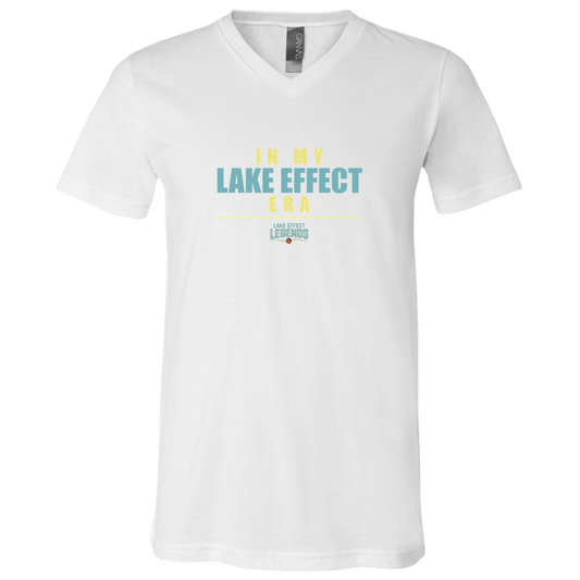 lake-effect-legends-era-stack-bella-canvas-unisex-jersey-ss-v-neck-t-shirt — White — Front — source sha256 a6017cdfdf4096fa437c963b416dda90410c5d36ebc59c8f453df5b8e9a2170d — Color position 1