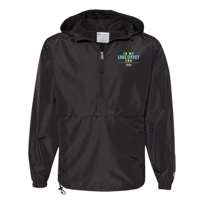 lake-effect-legends-era-stack-champion-unisex-packable-anorak-jacket — Black — Front — source sha256 a814ecf462775420f95d19faca71d9e0f8b662dc79ad0dda36a562b2b37189f0 — Color position 1